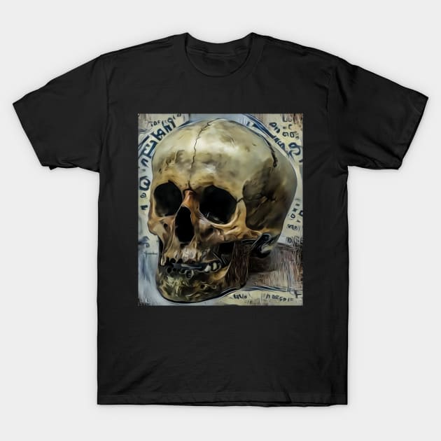 Skull writ T-Shirt by Donkeh23